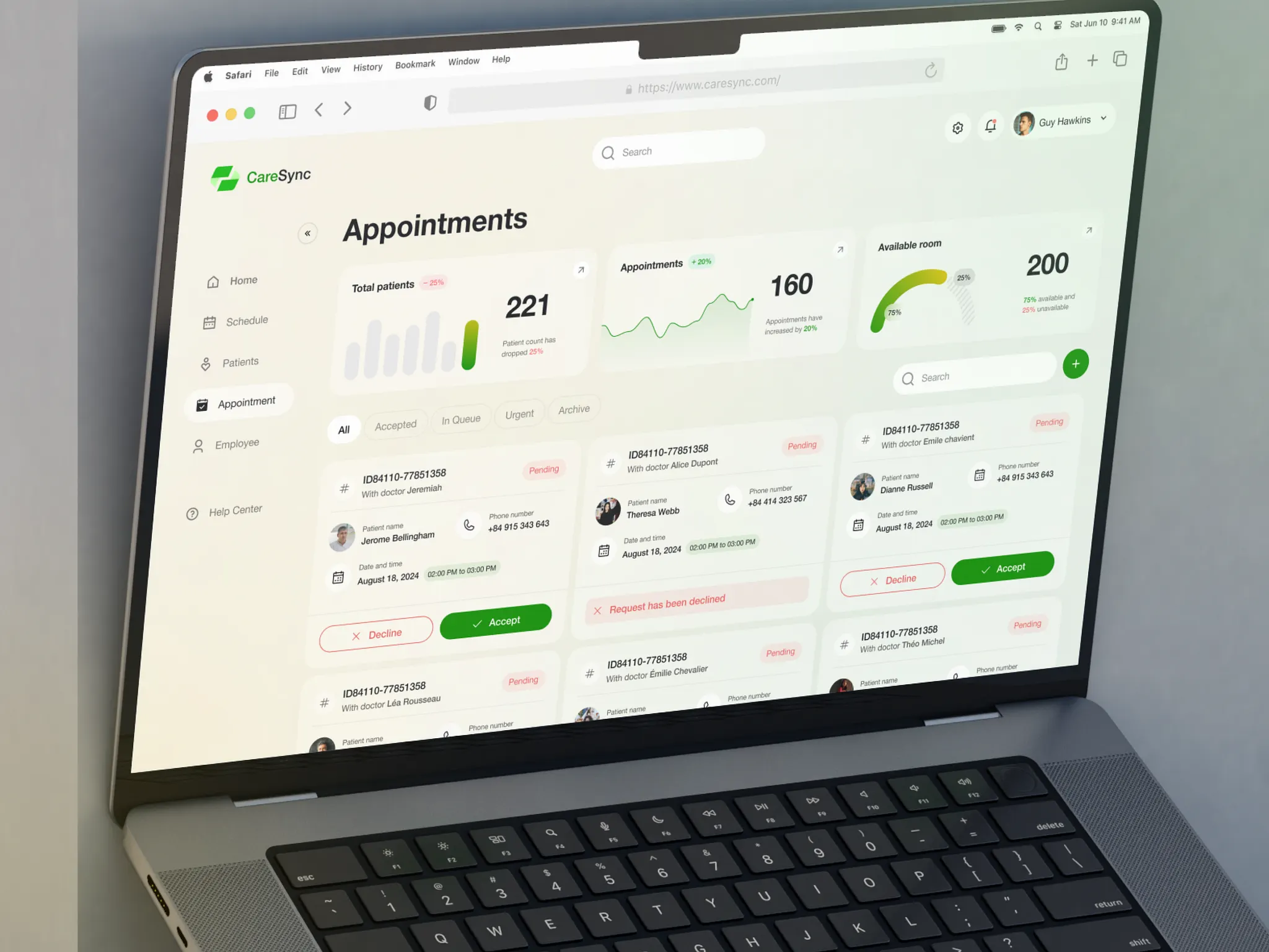 CareSync - SaaS Healthcare Dashboard